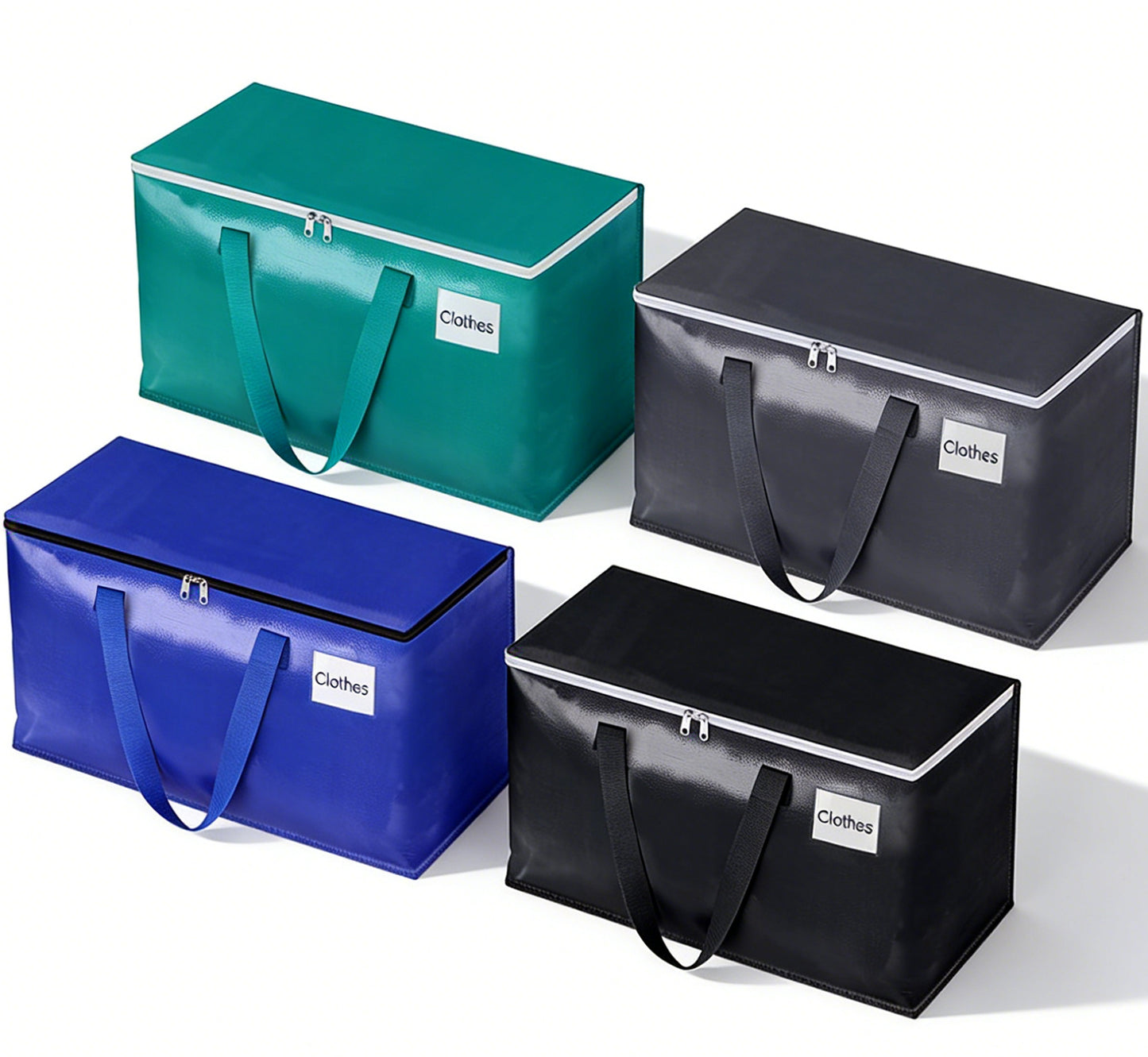 TitanTastic Heavy Duty Zippered Moving Boxes - Reusable Storage Totes for Moving & Home Organization