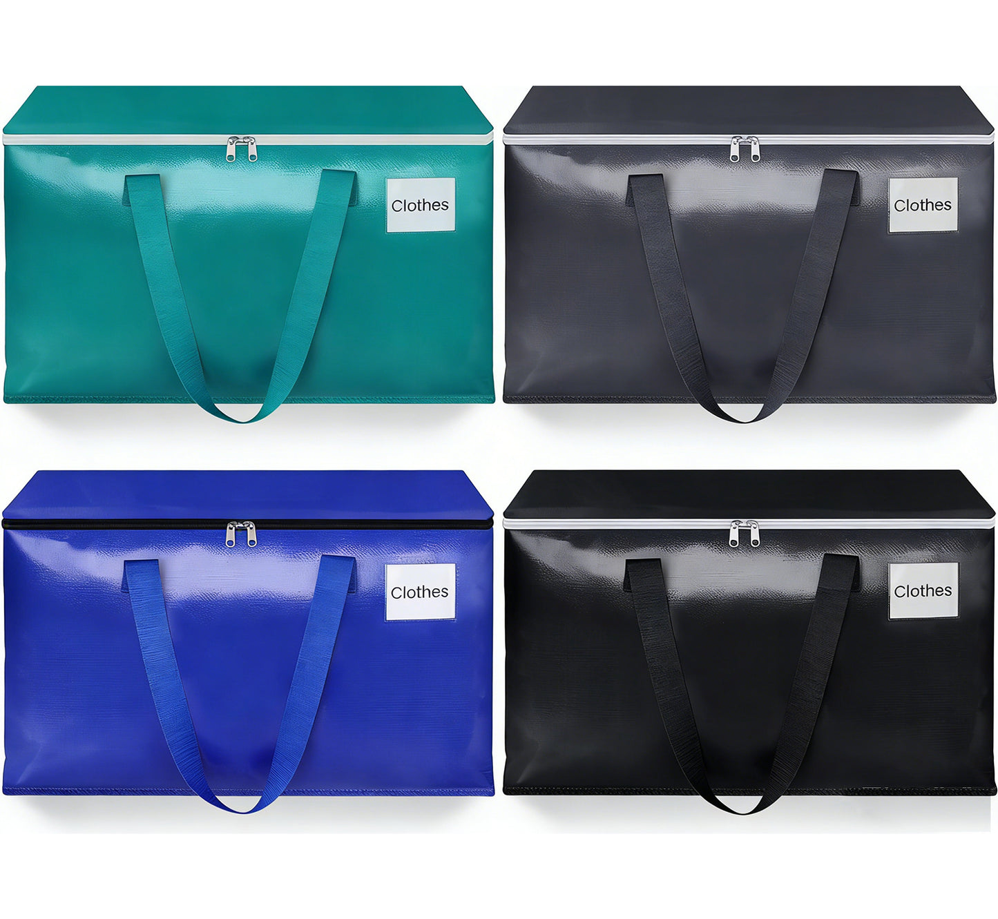 TitanTastic Heavy Duty Zippered Moving Boxes - Reusable Storage Totes for Moving & Home Organization